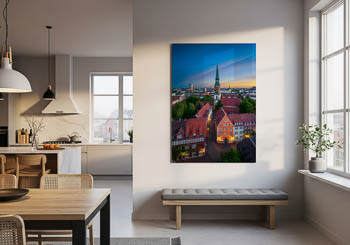 Wall Art | Old town of Hannover with Kreuzkirche church