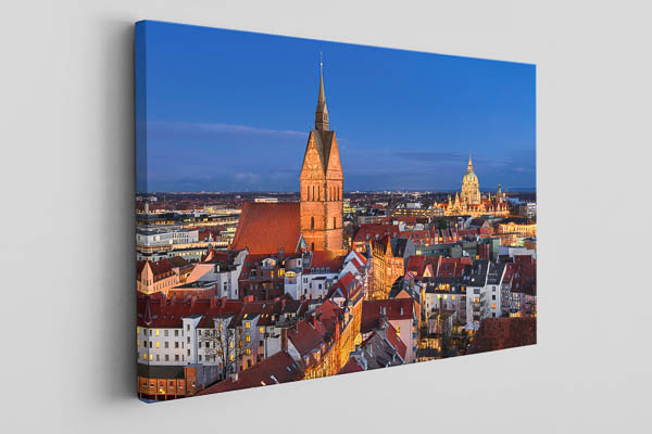 Canvas | Aerial view of the old town of Hannover