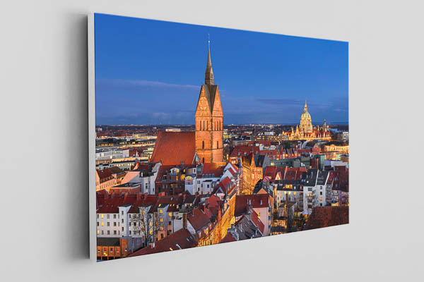 Canvas | Aerial view of the old town of Hannover