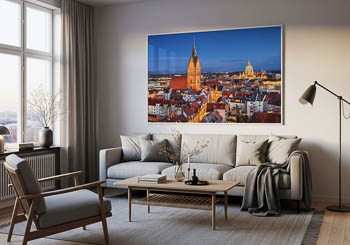 Wandbild | Altstadt von Hannover bei Nacht