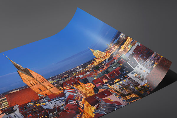 Fine Art Print | Aerial view of the old town of Hannover