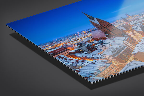 Acrylglas | Winterliche Skyline von Hannover