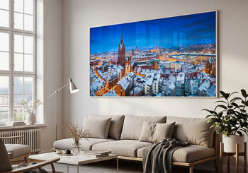Wandbild | Winterliche Skyline von Hannover