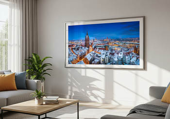 Wandbild | Winterliche Skyline von Hannover