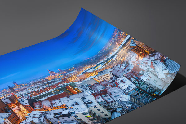 Kunstdruck / Poster | Winterliche Skyline von Hannover