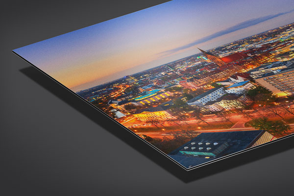 Alu-Dibond | Skyline von Hannover bei Nacht