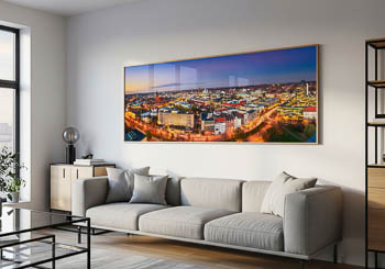 Wandbild | Skyline von Hannover bei Nacht