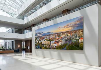 Wandbild | Skyline von Hannover bei Sonnenuntergang