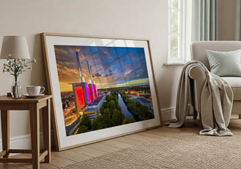 Wall Art | Sunset skyline of Hannover