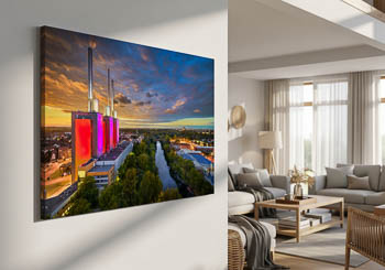 Wall Art | Sunset skyline of Hannover