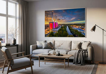 Wall Art | Sunset skyline of Hannover