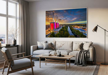 Wall Art | Sunset skyline of Hannover