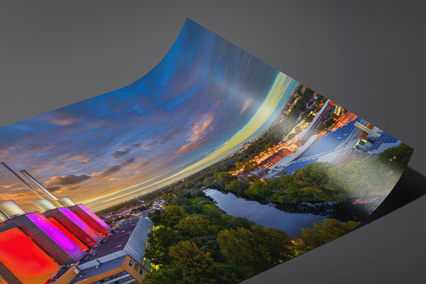 Fine Art Print | Sunset skyline of Hannover