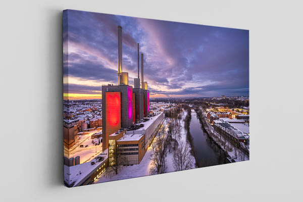Canvas | Winter sunset in Hannover