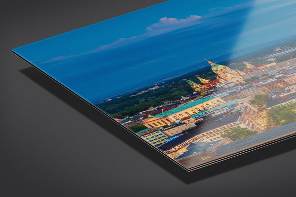 Acrylic Glass | Skyline panorama of Hannover at night
