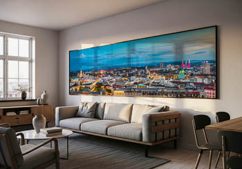 Wandbild | Skyline Panorama von Hannover bei Nacht
