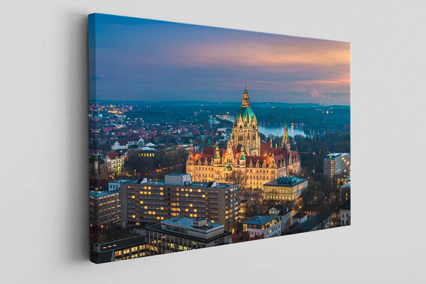 Canvas | Aerial view of the Town Hall of Hannover