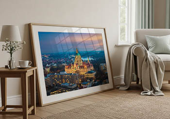 Wall Art | Aerial view of the Town Hall of Hannover