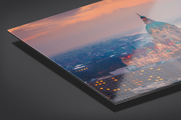 Acrylic Glass - Aerial view of the Town Hall of Hannover