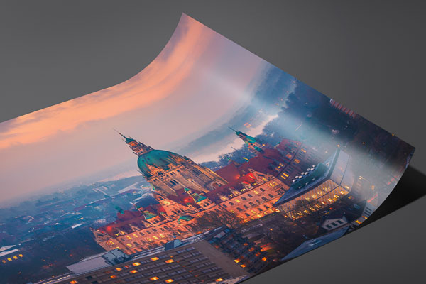 Fine Art Print | Aerial view of the Town Hall of Hannover