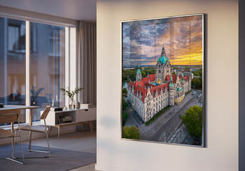 Wall Art | Aerial view of the Town Hall of Hannover