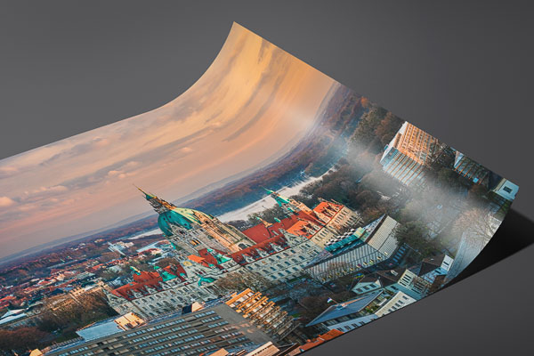 Fine Art Print | Aerial view of the Town Hall of Hannover