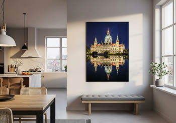 Wall Art | Town Hall of Hannover at night