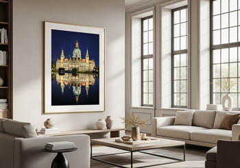 Wall Art | Town Hall of Hannover at night
