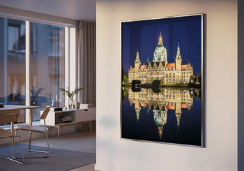 Wandbild | Rathaus von Hannover bei Nacht