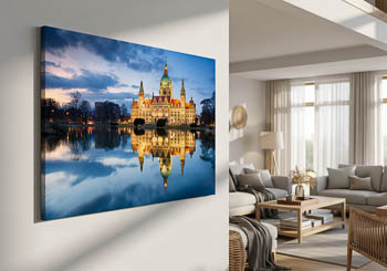 Wall Art | Town Hall of Hannover at night