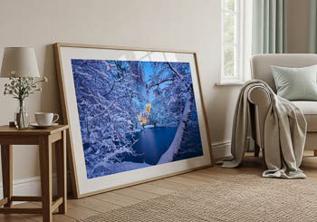 Wandbild | Rathaus von Hannover im Winter