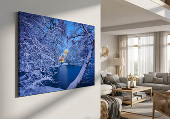 Wandbild | Rathaus von Hannover im Winter