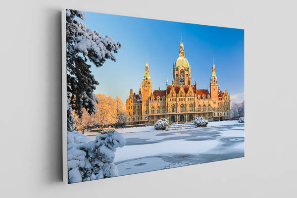 Leinwand | Rathaus von Hannover im Winter