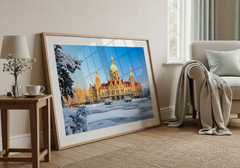 Wall Art | Town Hall of Hannover in winter