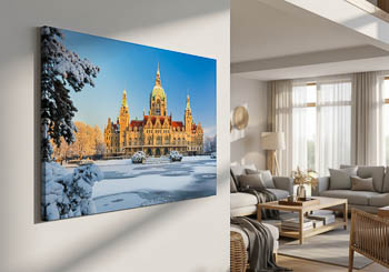 Wall Art | Town Hall of Hannover in winter