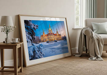 Wandbild | Rathaus von Hannover im Winter
