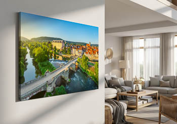 Hannoversch Münden Altstadt Luftaufnahme | Wandbild Mockup