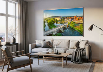 Hannoversch Münden Altstadt Luftaufnahme | Wandbild Mockup