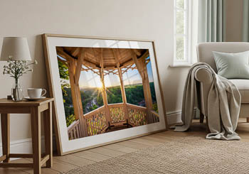 Wall Art | Pavillon Hoher Kleef in Harz at sunset