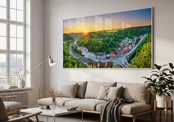 Wandbild | Rübeland im Harz bei Sonnenuntergang
