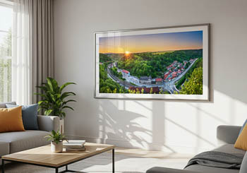 Wandbild | Rübeland im Harz bei Sonnenuntergang