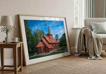 Wandbild | Stabkirche Stiege im Harz