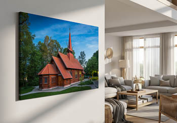 Wandbild | Stabkirche Stiege im Harz