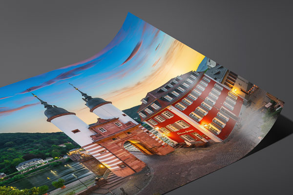 Fine Art Print | Bridge gate in Heidelberg