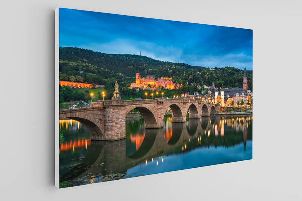 Leinwand | Alte Brücke und Schloss in Heidelberg
