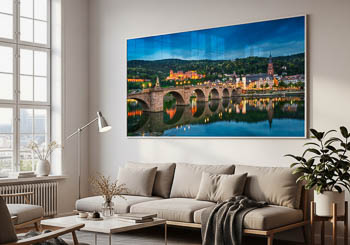 Wandbild | Alte Brücke und Schloss in Heidelberg