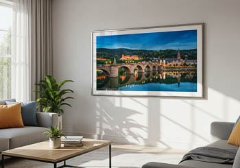 Wandbild | Alte Brücke und Schloss in Heidelberg