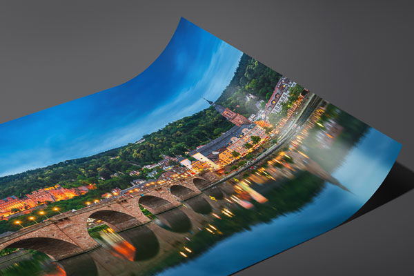Kunstdruck / Poster | Alte Brücke und Schloss in Heidelberg