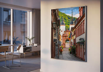 Wall Art | Old town and bridge gate in Heidelberg
