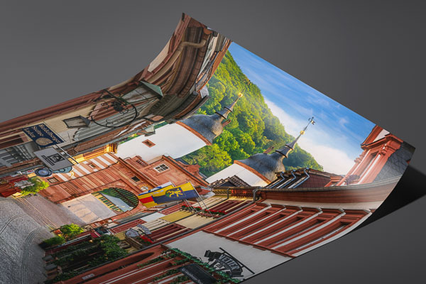 Fine Art Print | Old town and bridge gate in Heidelberg